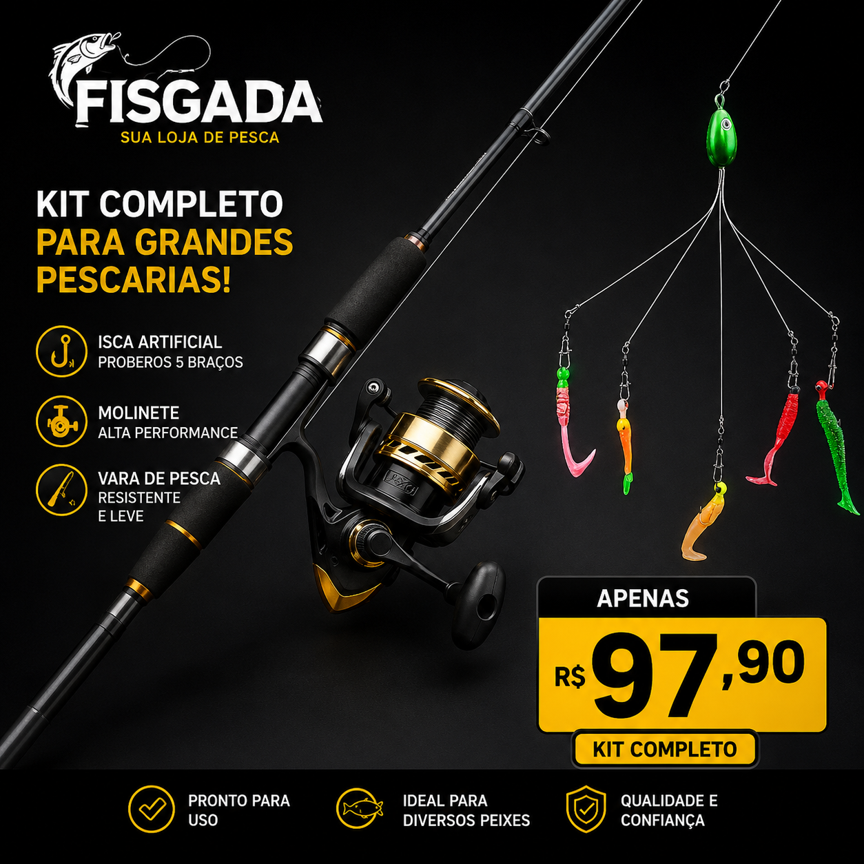 Kit Completo Grandes Pescarias