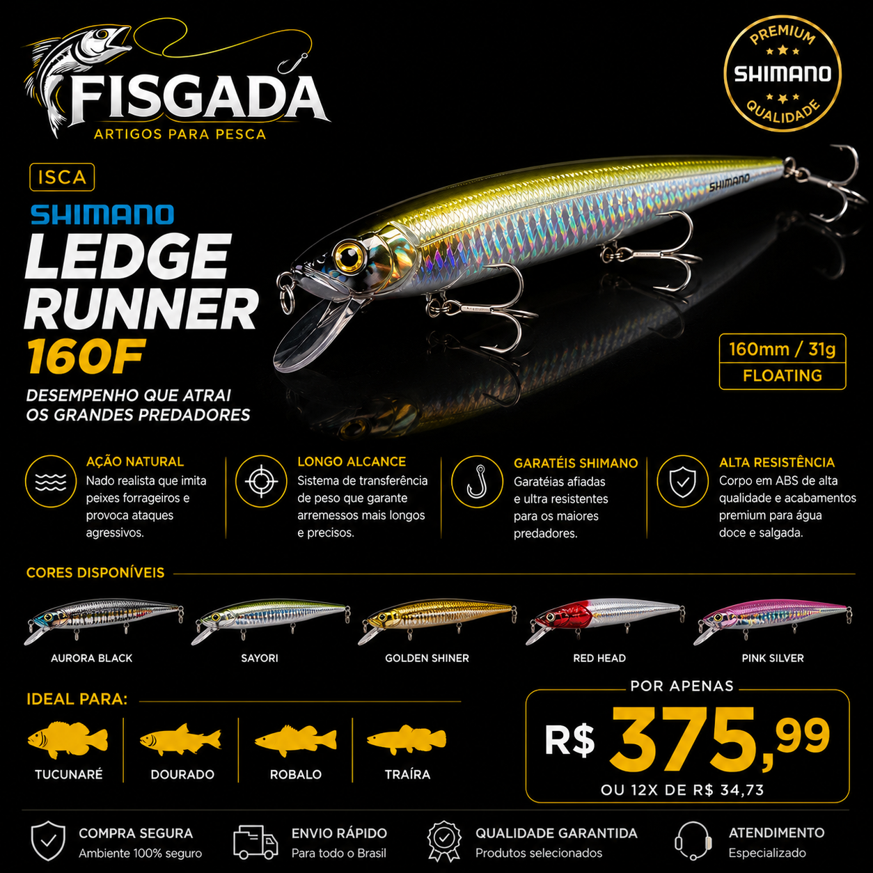Shimano Ledge Runner 160F